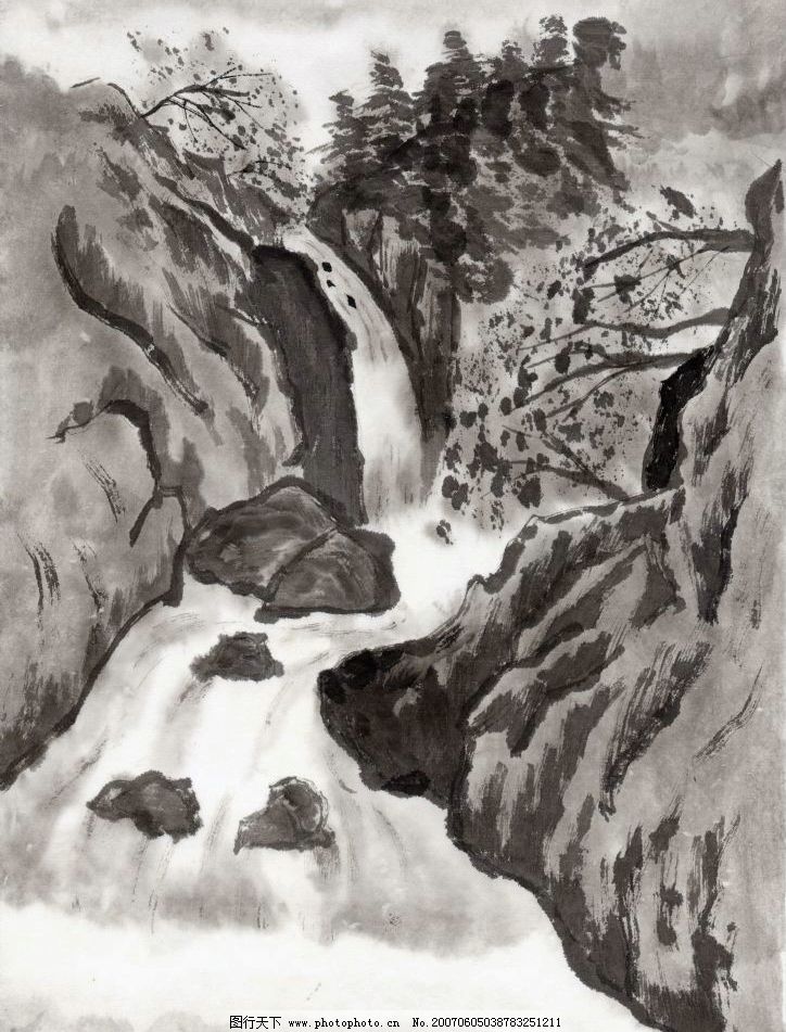 风景山水画图片